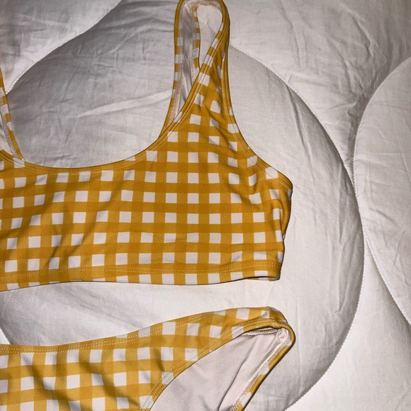 Yellow Plaid Bikini - Picture 3 of 7